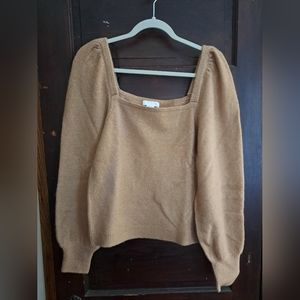H&M Long sleeve tan sweater shirt